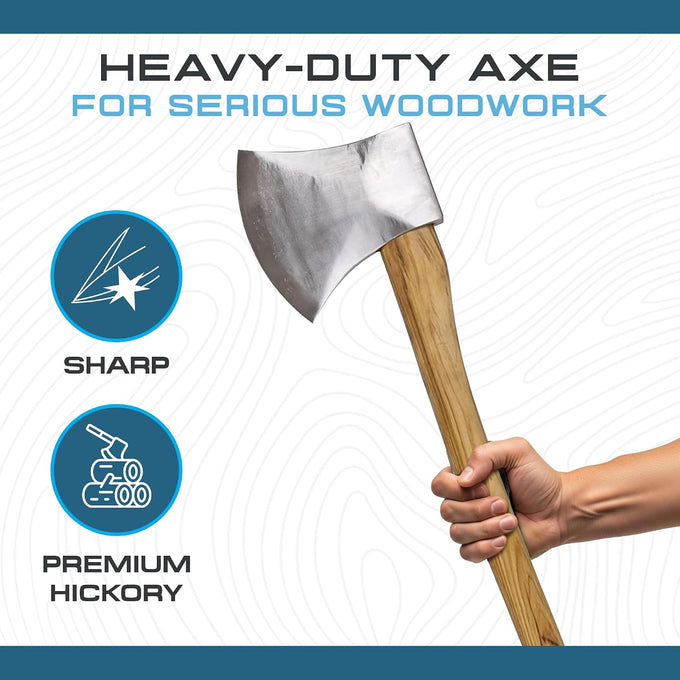 Prandi Lumberjack Axe Classic, 5.29-Lb Head