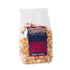 Clear bag of handcrafted caramel popcorn blended with festive cookie pieces and holiday flavors, perfect for Kitchen & Food, Snacks and Sweets, Popcorn, Best Sellers, and Promo Eligible collections.