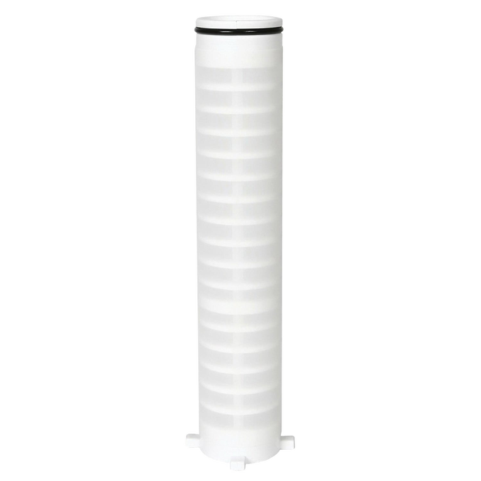 Tall white coarse replacement cartridge for sediment water filter with 150-micron filtration, handcrafted in USA, ideal for appliances, emergency supplies, and water treatment needs.