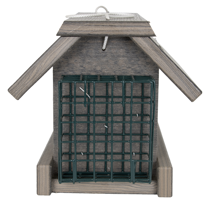 Amish-Made Large Polywood Bird Feeder with Suet Bin