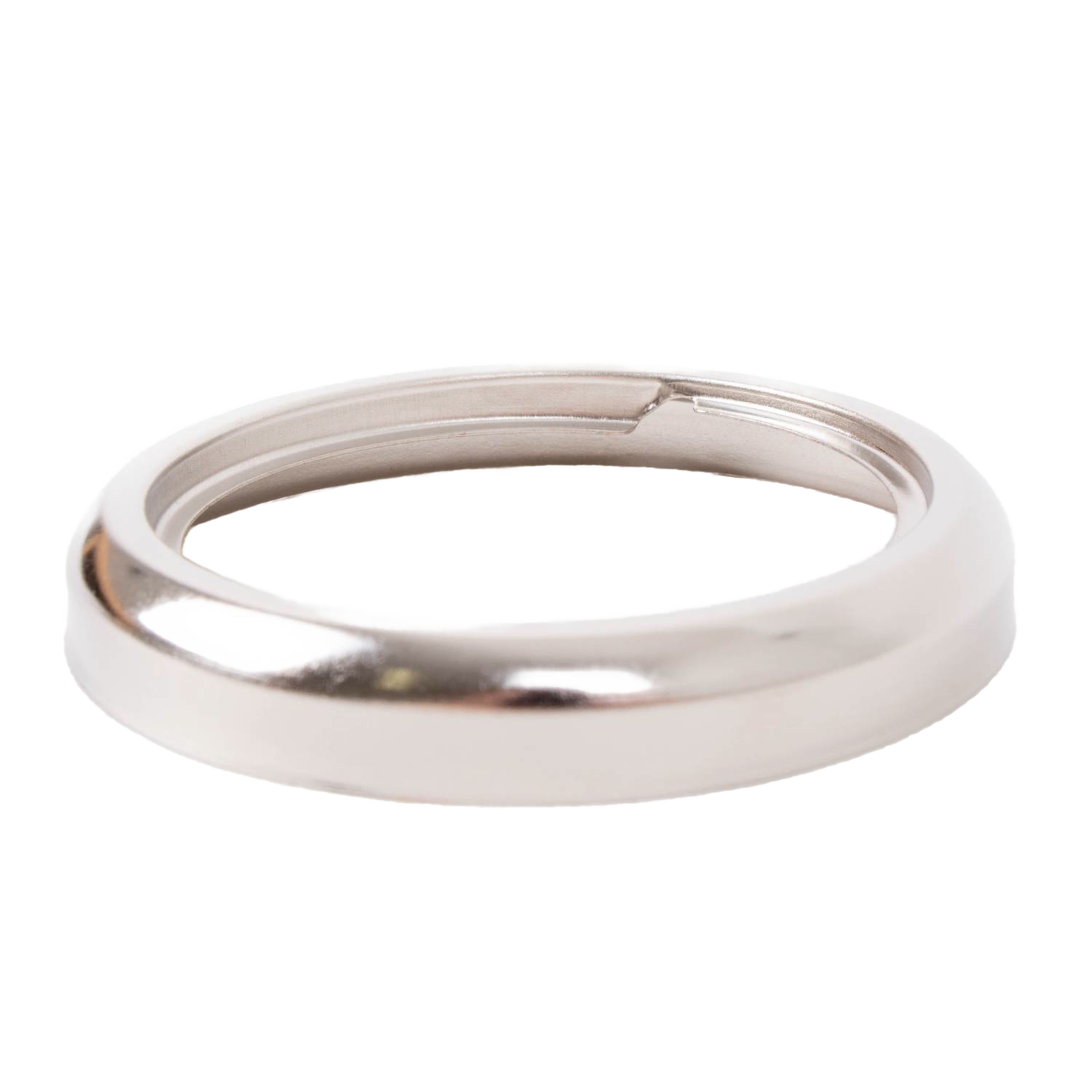 Polished nickel-plated burner collar featuring a glue-on thread ring and new blade style, measuring 2-5/8 inch outer diameter, compatible with most glass lamp fonts in Lamps & Lighting, Parts and Accessories, Lamp Burners and Collars, Best Sellers, and Promo Eligible collections.