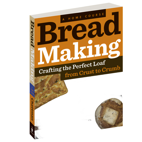 Book cover for a handcrafted bread-making guide focusing on crafting the perfect loaf from crust to crumb, featuring images of rustic bread, ideal for cookbooks and best sellers collections in Toys, Books & Games and Bread Making Supplies.