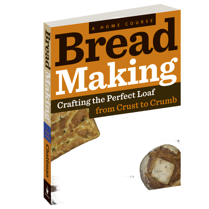 Book cover for a handcrafted bread-making guide focusing on crafting the perfect loaf from crust to crumb, featuring images of rustic bread, ideal for cookbooks and best sellers collections in Toys, Books & Games and Bread Making Supplies.