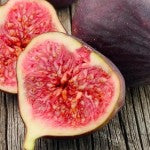 Cut brown figs