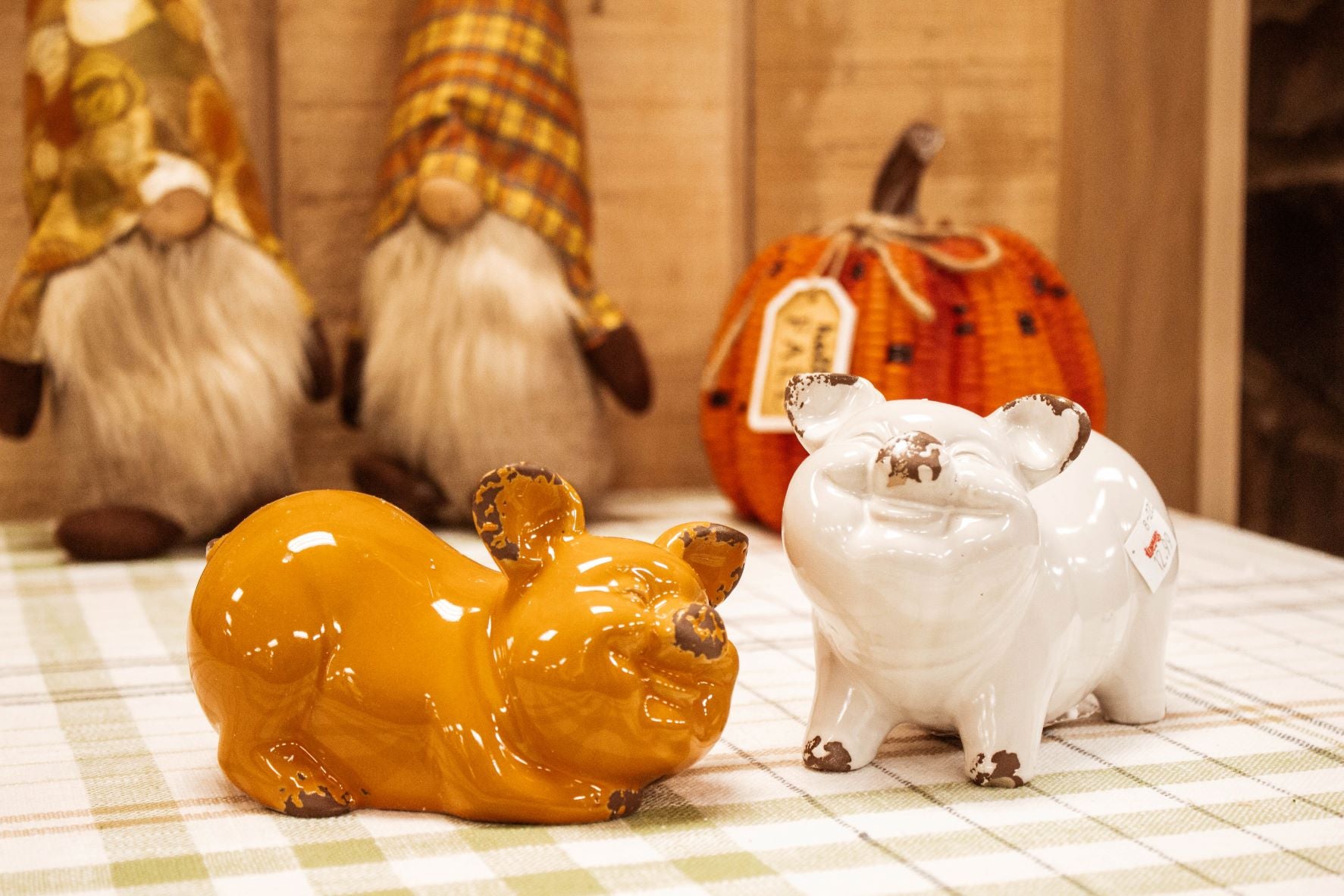 fall pigs decor