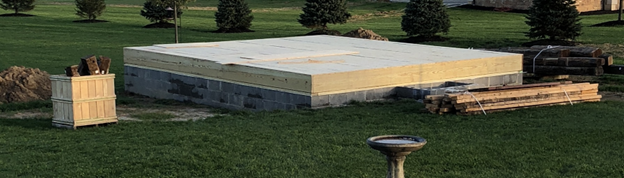Foundation of Log Cabin