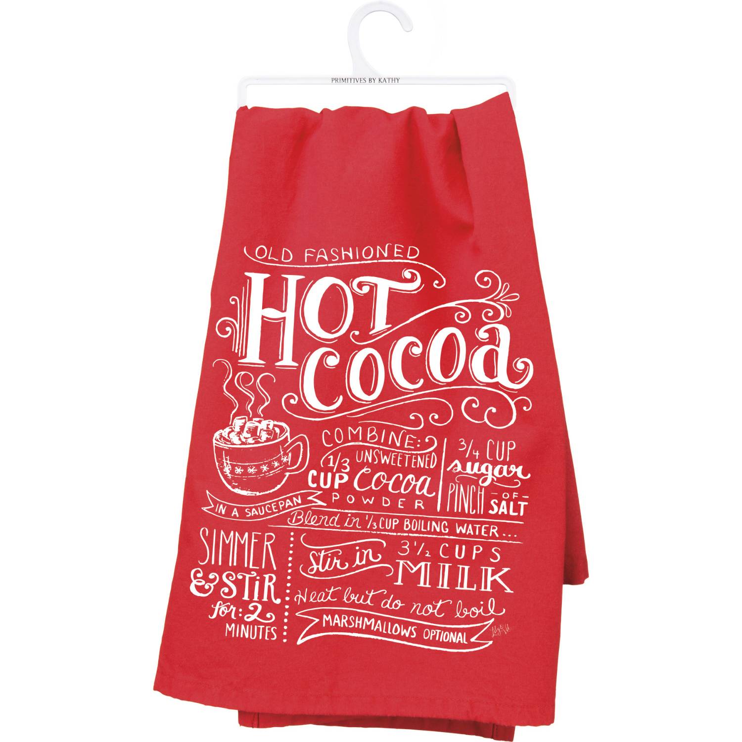 hot cocoa kitchen towel