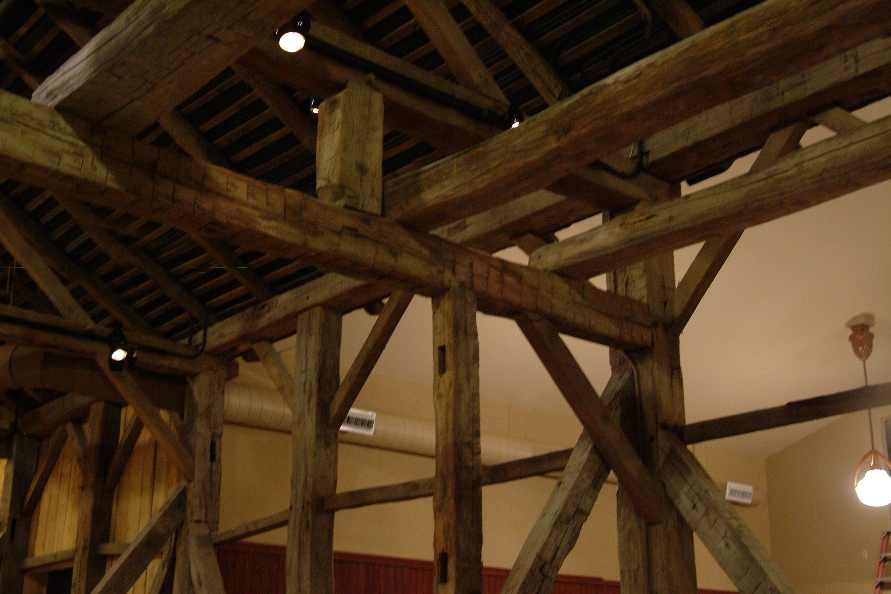 These beams (part of Lehman's front entrance) have stood for nearly 200 years.