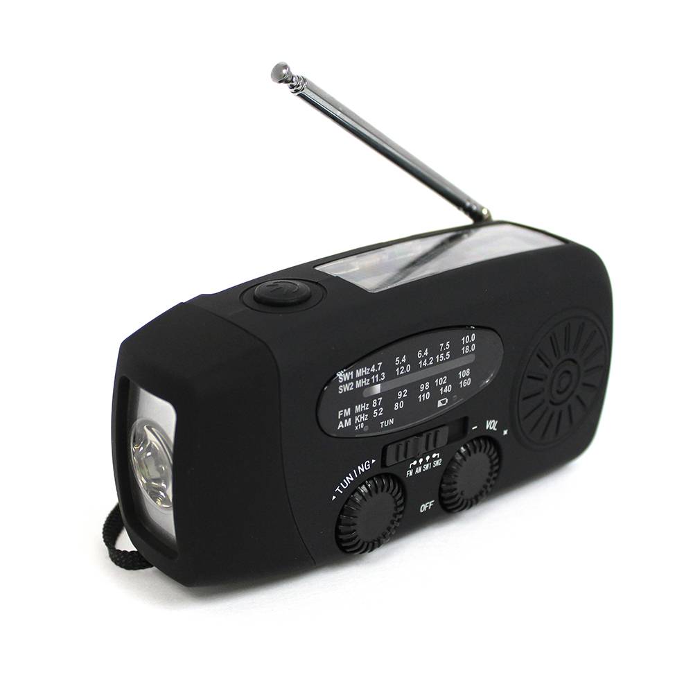 emergency radio and flashlight