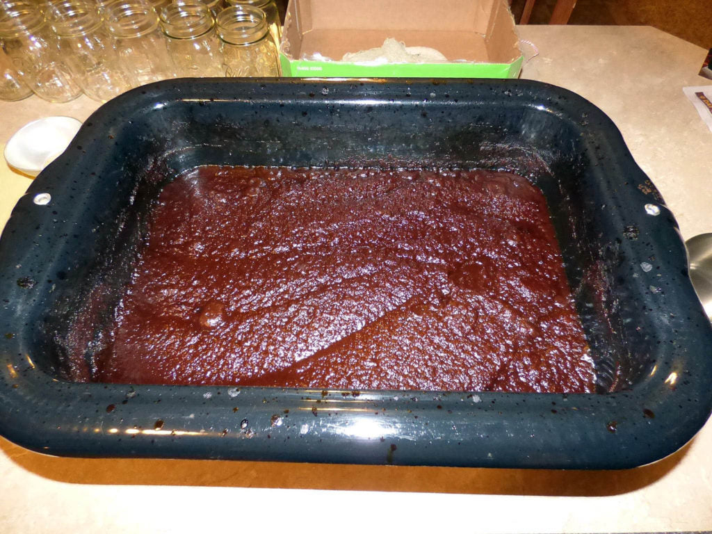 Our batch of finished apple butter, ready to go into the jars!