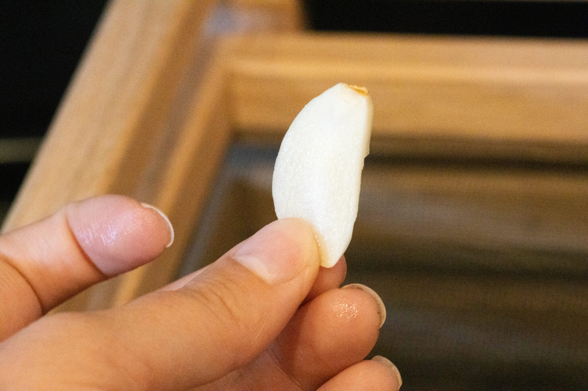 thin sliced garlic