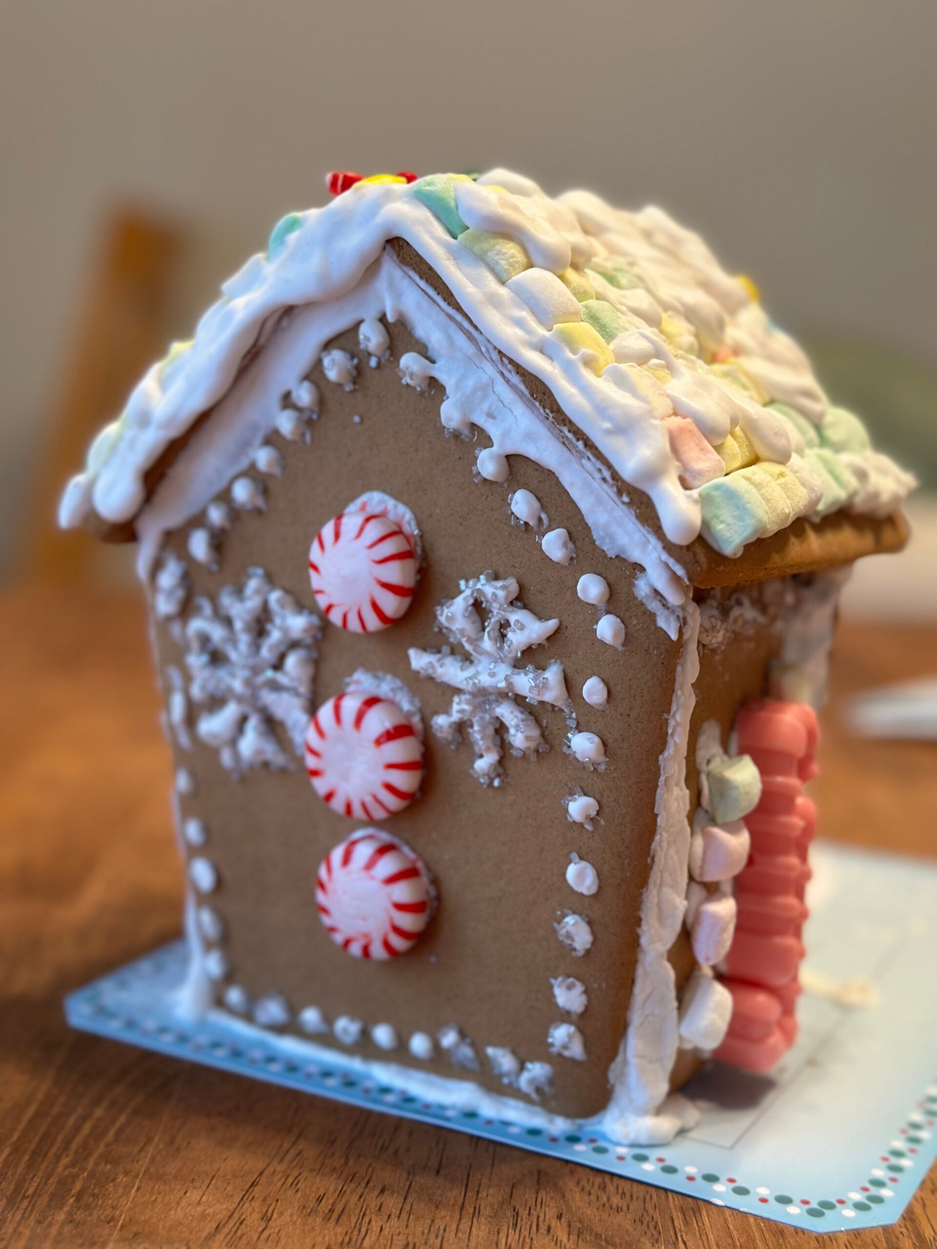 Back view of the decorations