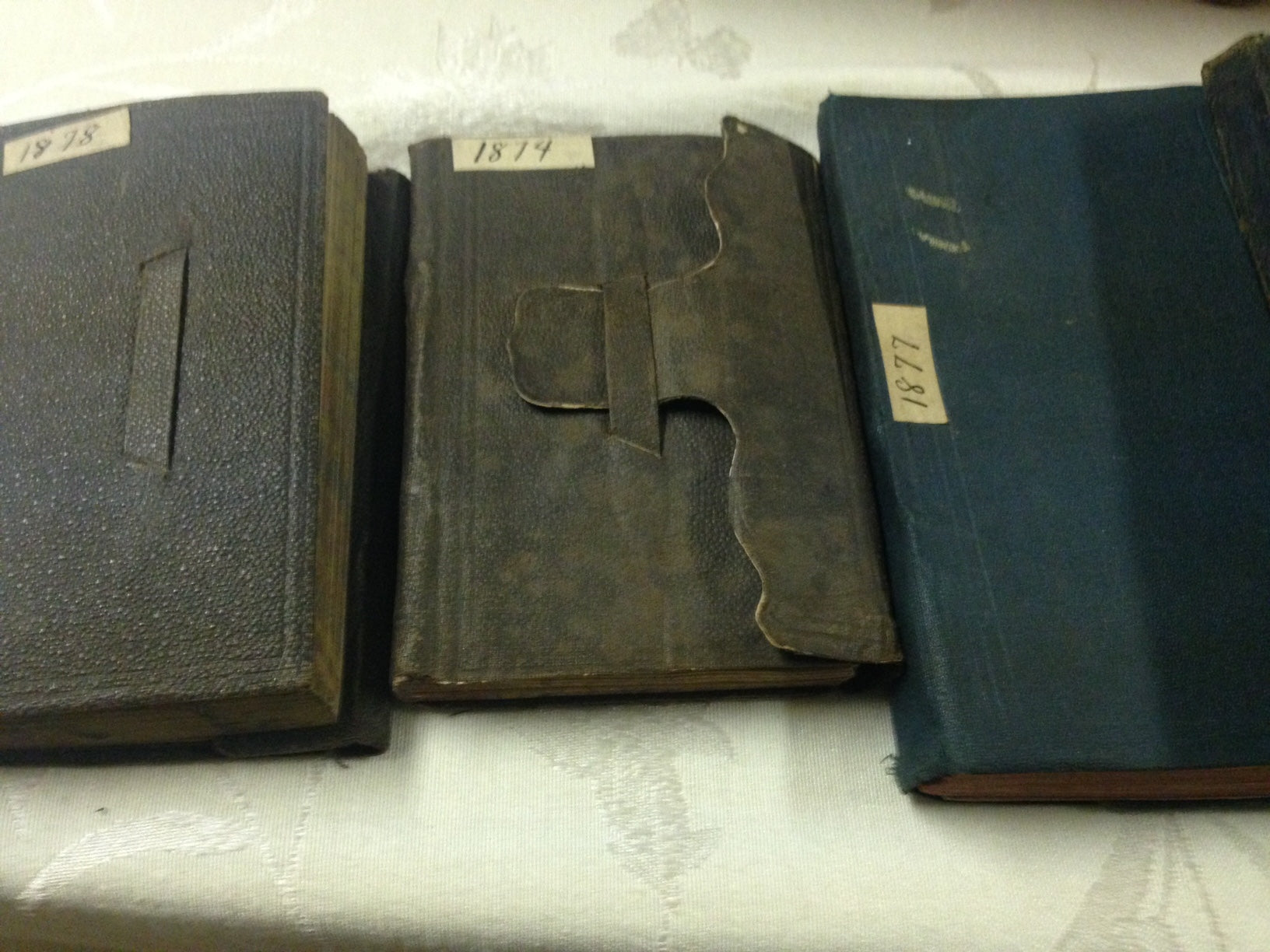 row of journals