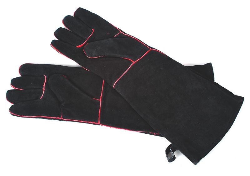 Our rugged hearth gloves protect hands and arms from heat and flames, and also make great work gloves for stacking firewood. At Lehmans.com and our store in Kidron, Ohio.