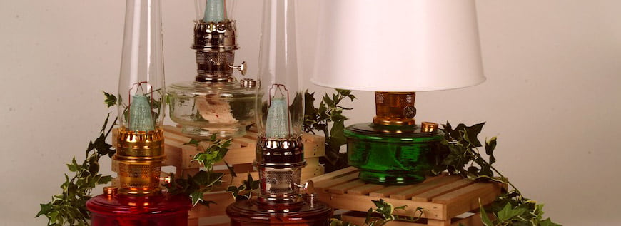Non Electric Lighting Table Oil Lamps, Vintage Oil Can Table Lamp