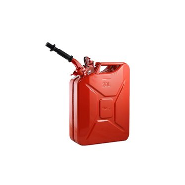 Draper 10L Steel Jerry Fuel Can Red 07741