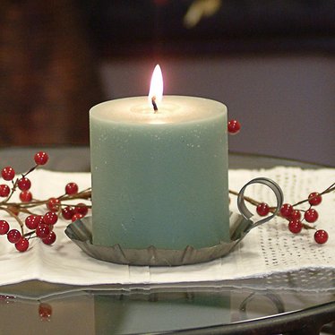 Bayberry Soy Pillar Candles Handmade in the USA. 