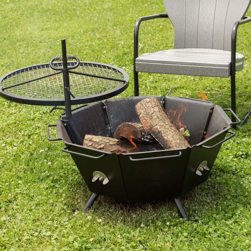 Backyard Fire Pit Grill Grilling, Amish Fire Pit Grill