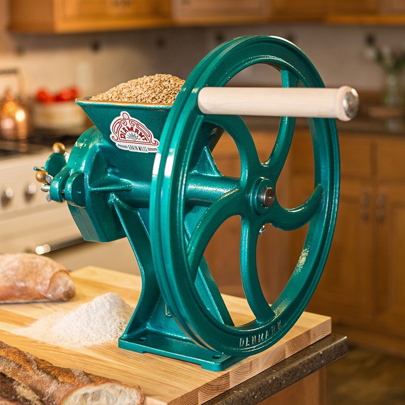 Cast Iron Corn Nuts Grain Mill grinder HEAVY-DUTY crank manual adjustable oats, 