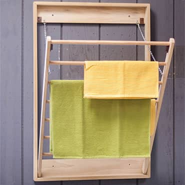 Wall Mounted Clothes Drying Rack Lehman S, Wooden Laundry Hanging Rack
