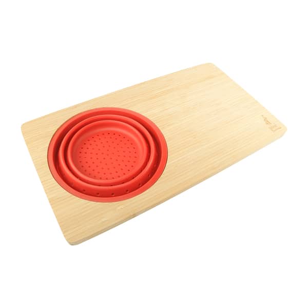 Over The Sink Cutting Board With Colander