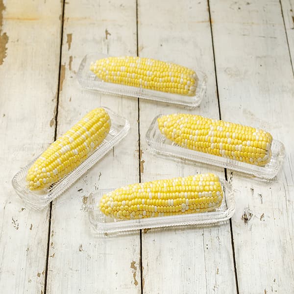 Set of 4 Clear Corn Dishes Kitchen Collection 
